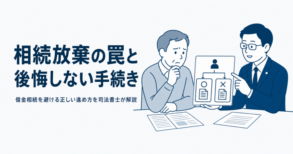 相続放棄の罠と後悔しない手続き