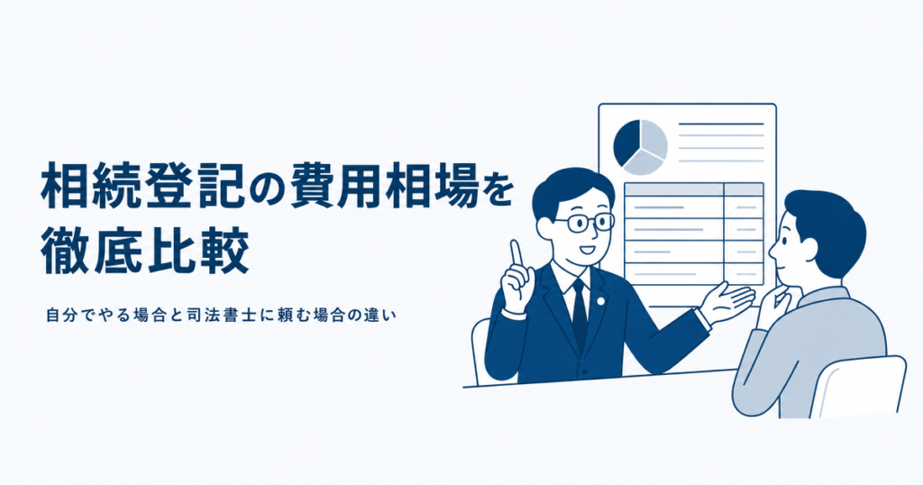 相続登記の費用相場を徹底比較