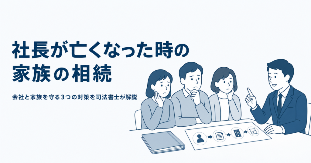 社長が亡くなった時の家族の相続
