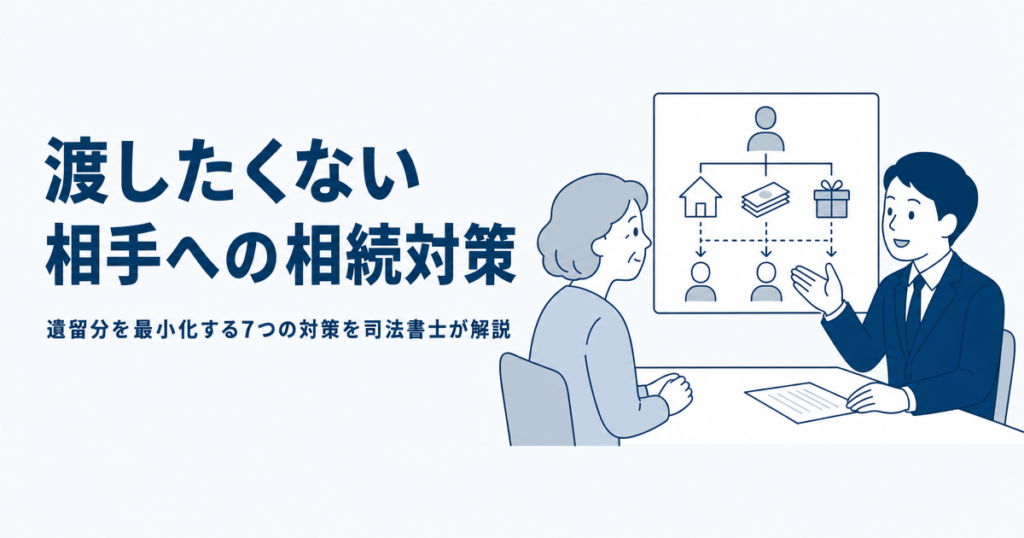 渡したくない相手への相続対策