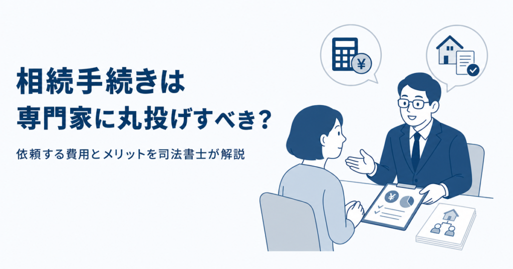 相続手続きは専門家に丸投げすべき？