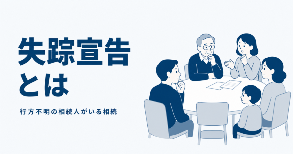 失踪宣告とは