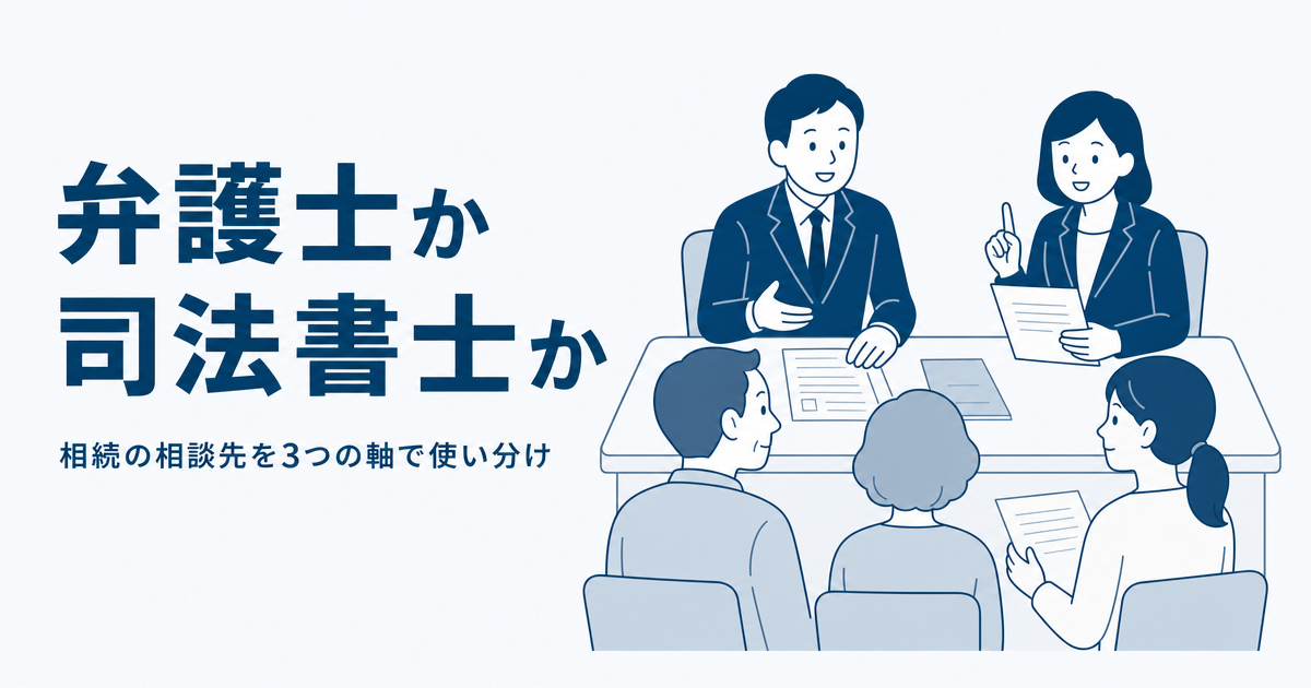 弁護士か司法書士か